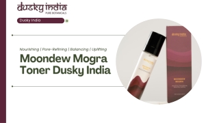 Moondew Mogra Toner by Dusky India  A Premium Floral Face Mist Toner for Natural Skin Hydration