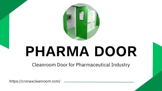 Durable Pharma Doors for Pharma & Lab Facilities