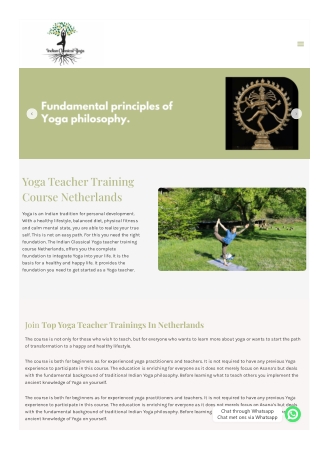 Start Your Teaching Journey with Top Yoga Teacher Trainings in Netherlands