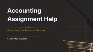 Reliable Accounting Assignment Help Online