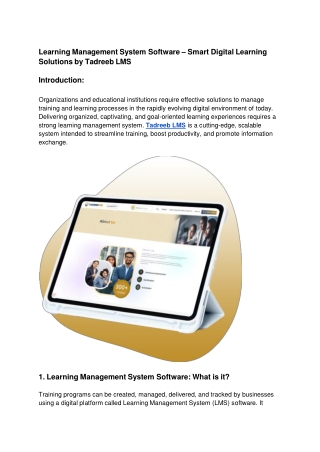 PPT - Learning Management System Software – Smart Digital Learning ...
