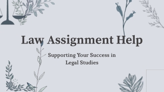 Reliable Law Assignment Help Online
