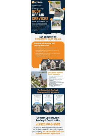 Benefits of Emergency Roof Repair Services Near West Bend, WI