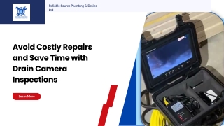 Avoid Costly Repairs and Save Time with Drain Camera Inspections