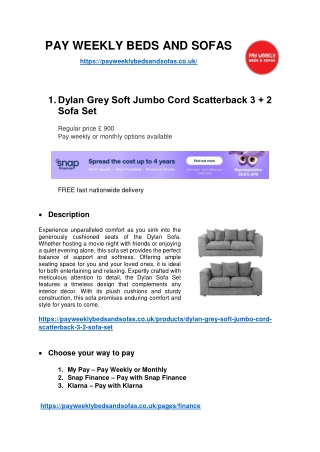 Pay Weekly Sofas UK: Comfortable, Stylish & Budget-Friendly Choices