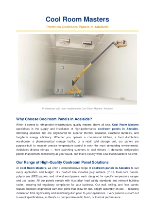 CoolRoomMasters_CoolroomPanels_Adelaide