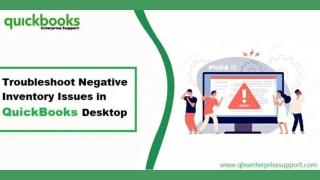 Fix Negative Inventory Issues in QuickBooks Desktop