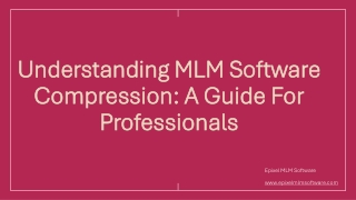 A Guide to MLM Software Compression for Network Marketing Professionals