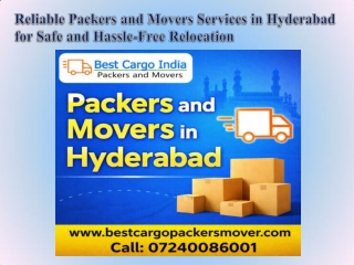Reliable Packers and Movers Services in Hyderabad for Safe and Hassle-Free Relocation