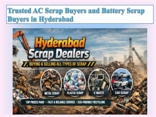 Trusted AC Scrap Buyers and Battery Scrap Buyers in Hyderabad