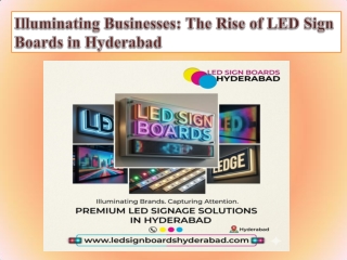 Illuminating Businesses The Rise of LED Sign Boards in Hyderabad