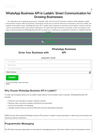 whatsapp business api in ladakh