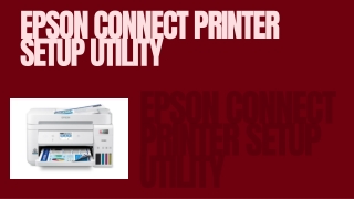 epson connect printer setup utility