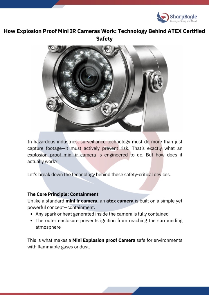 PPT - How Explosion Proof Mini IR Cameras Work Technology Behind ATEX ...