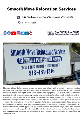 smooth move relocation services
