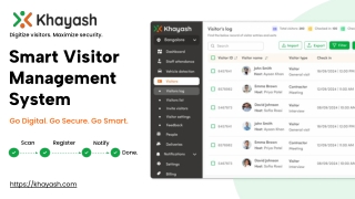 Khayash Visitor Management System – Smarter, Safer, Faster