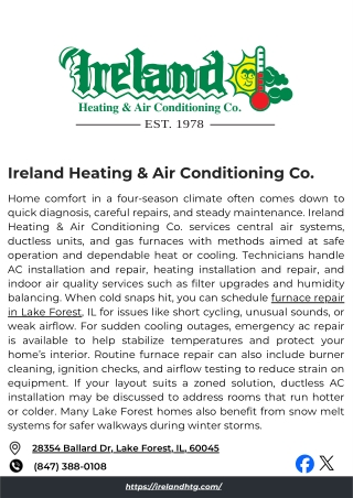 Ireland Heating & Air Conditioning Co.