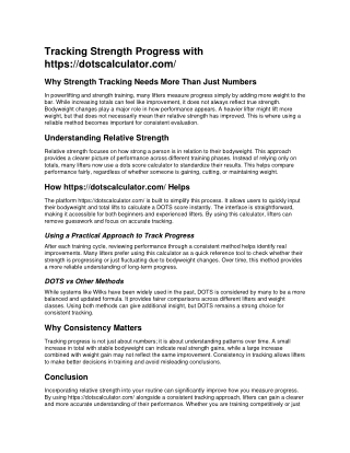 How to Track Strength Progress in Powerlifting