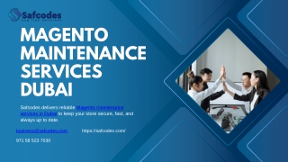 magento maintenance services dubai