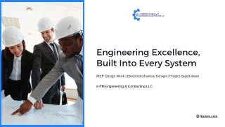 MEP Design Work & Electromechanical Engineering Solutions in Dubai