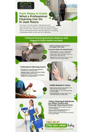 Get Sparkling House Cleaning Services in Colorado Springs, CO