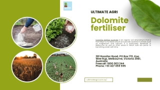 Dolomite fertiliser