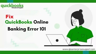 Fix Bank Error 101 in QuickBooks Online