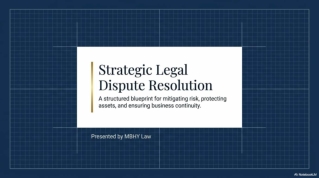 Legal Dispute Mediation and Arbitration Services  MBHY Law