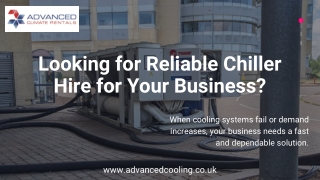Looking for Reliable Chiller Hire for Your Business?