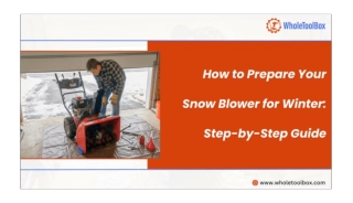 A Step-by-Step Guide to Getting Your Snow Blower Ready for Winter