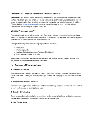 Pharmaqo Labs