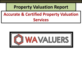 Property Valuation Report Services WA - Expert Valuers