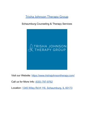 Grief Counseling Schaumburg_ Finding Support and Healing After Loss