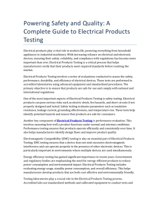 powering safety and quality a complete guide