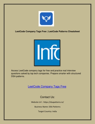 LeetCode Company Tags Free | LeetCode Patterns Cheatsheet