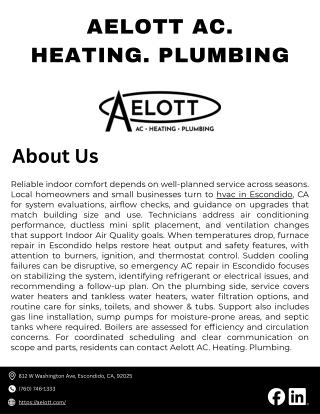 aelott ac heating plumbing