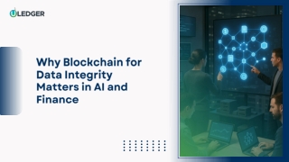 Why Blockchain for Data Integrity Matters in AI and Finance