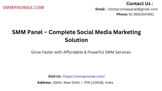 SMM Panel – Complete Social Media Marketing Solution