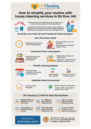 Sparkling House Cleaning Services in Elk River, MN