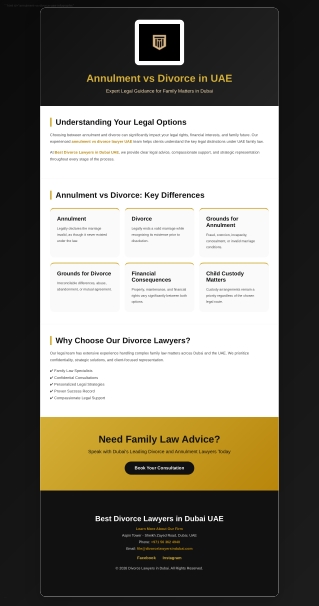 Annulment vs Divorce in UAE Guide by Divorce Lawyers Dubai