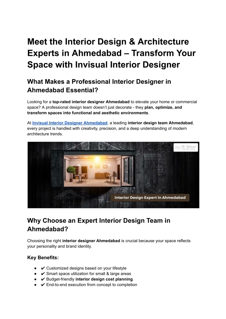 PPT - Meet the Interior Design & Architecture Experts in Ahmedabad ...