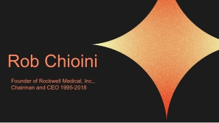 Rob Chioini - A Highly Organized Professional - Wixom, Michigan