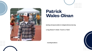 Patrick Wales-Dinan Building a Strong Foundation in Collegiate Distance Running