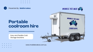 Keep Food Fresh Anywhere with Portable Coolroom Hire