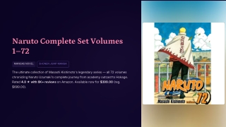 Naruto Complete Set Vol. 1–72 – The Ultimate Ninja Journey