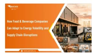 Smart Solutions for Energy and Supply Chain Challenges