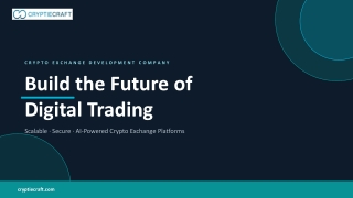 crypto exchange development services by cryptiecraft