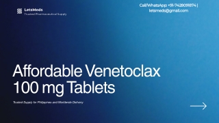 Buy Venetoclax 100 mg Online in Manila Cebu and Davao