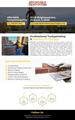 Affordable Tuckpointing Pros