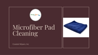 microfiber pad cleaning